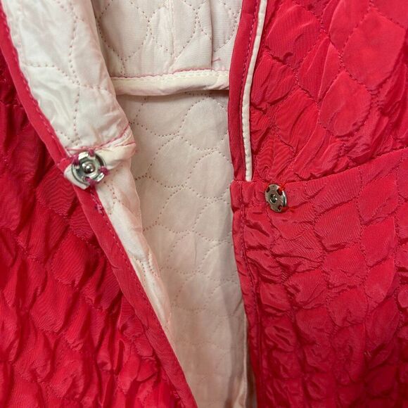 Evelyn Pearson ladies vtg 70s Loungewear Housecoat Kaftan Nightgown Pink Robe - Picture 11 of 14